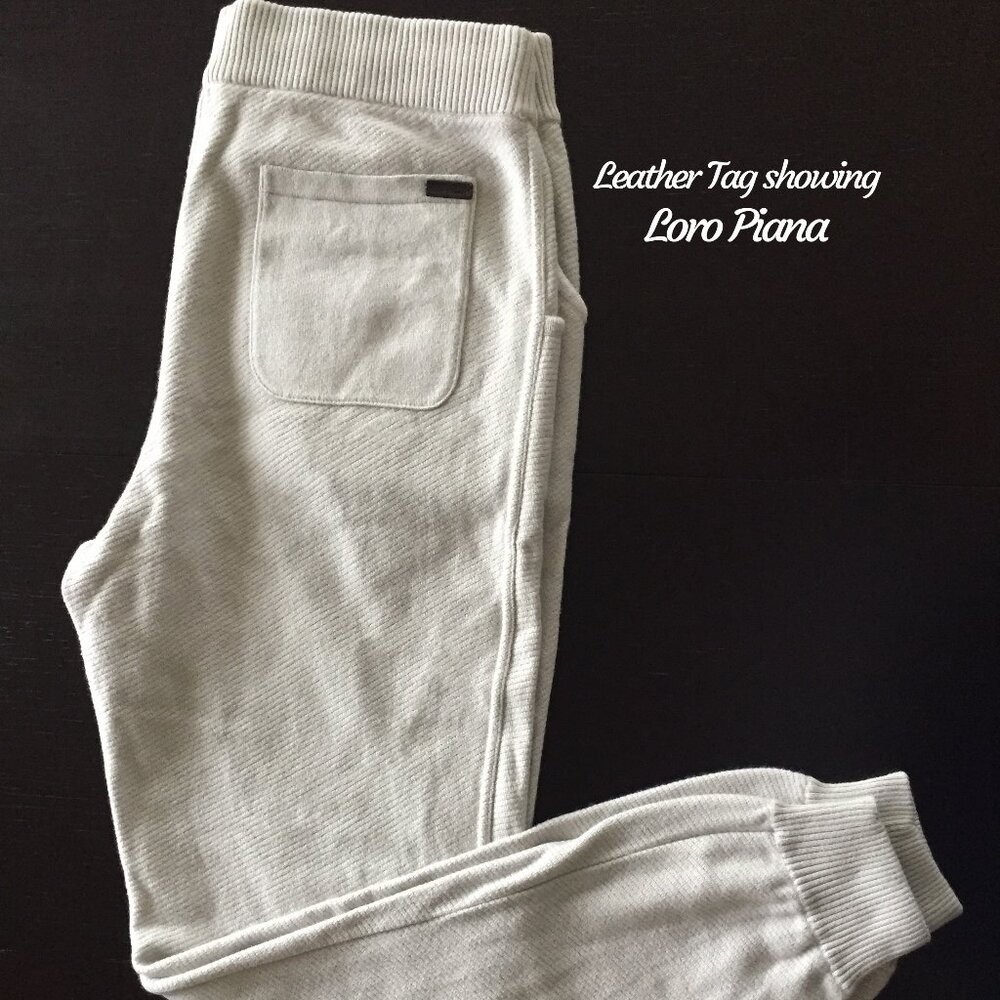 $2400 Loro Piana Cashmere Silk Joggers